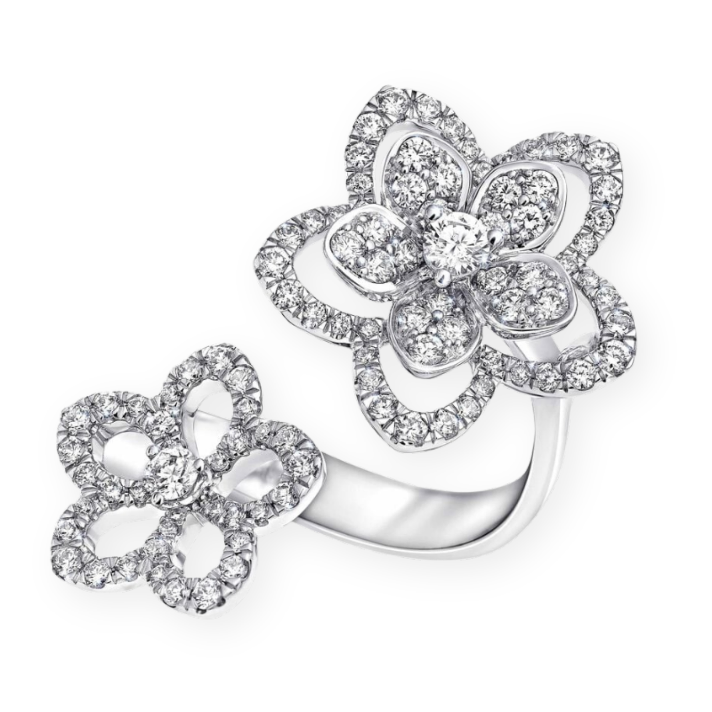 Inel Duo Flower Grace