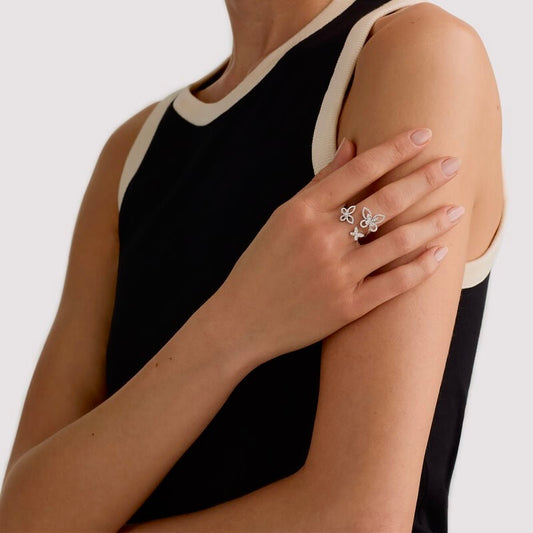 Inel Trio Butterfly Grace