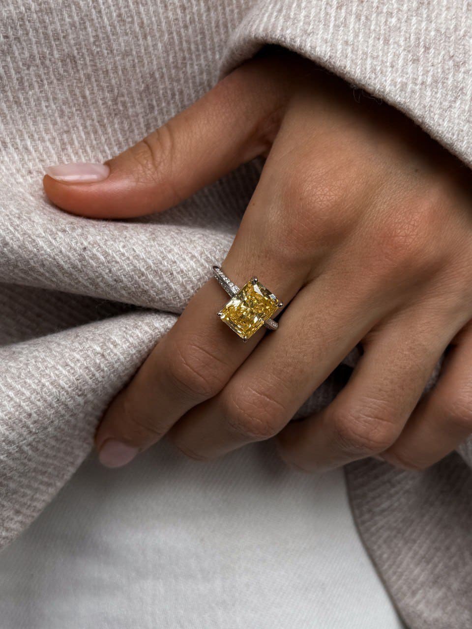 Inel Citrine