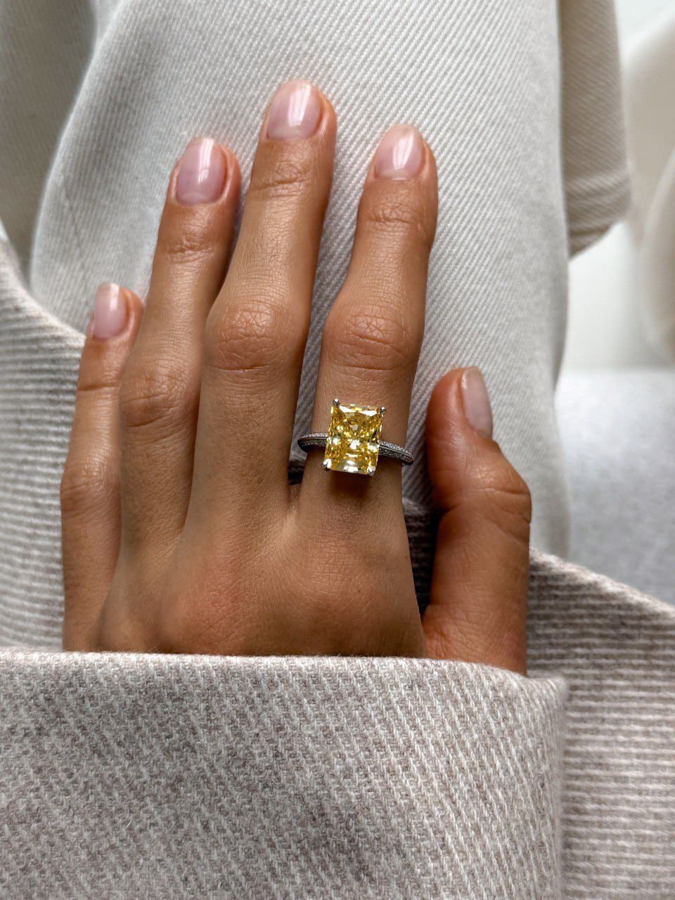Inel Citrine