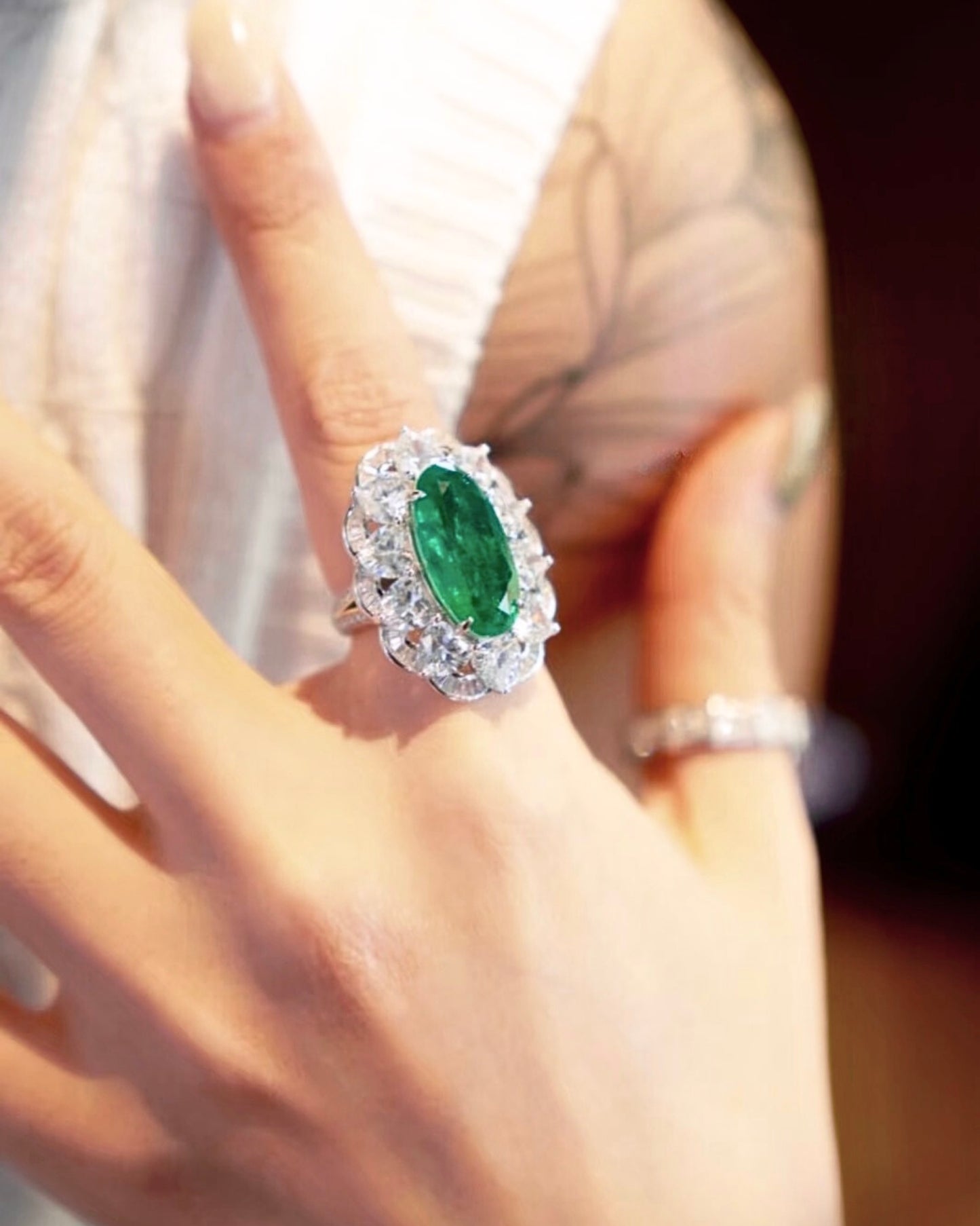 Inel Emerald Royal Bloom