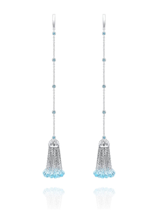 Cercei Crystal Tassel Blue