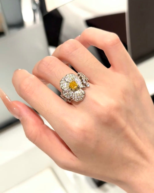 Inel Golden Aurora Bloom