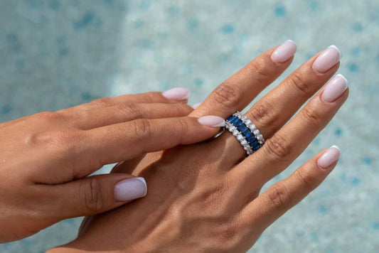 Inel Tennis Sapphire