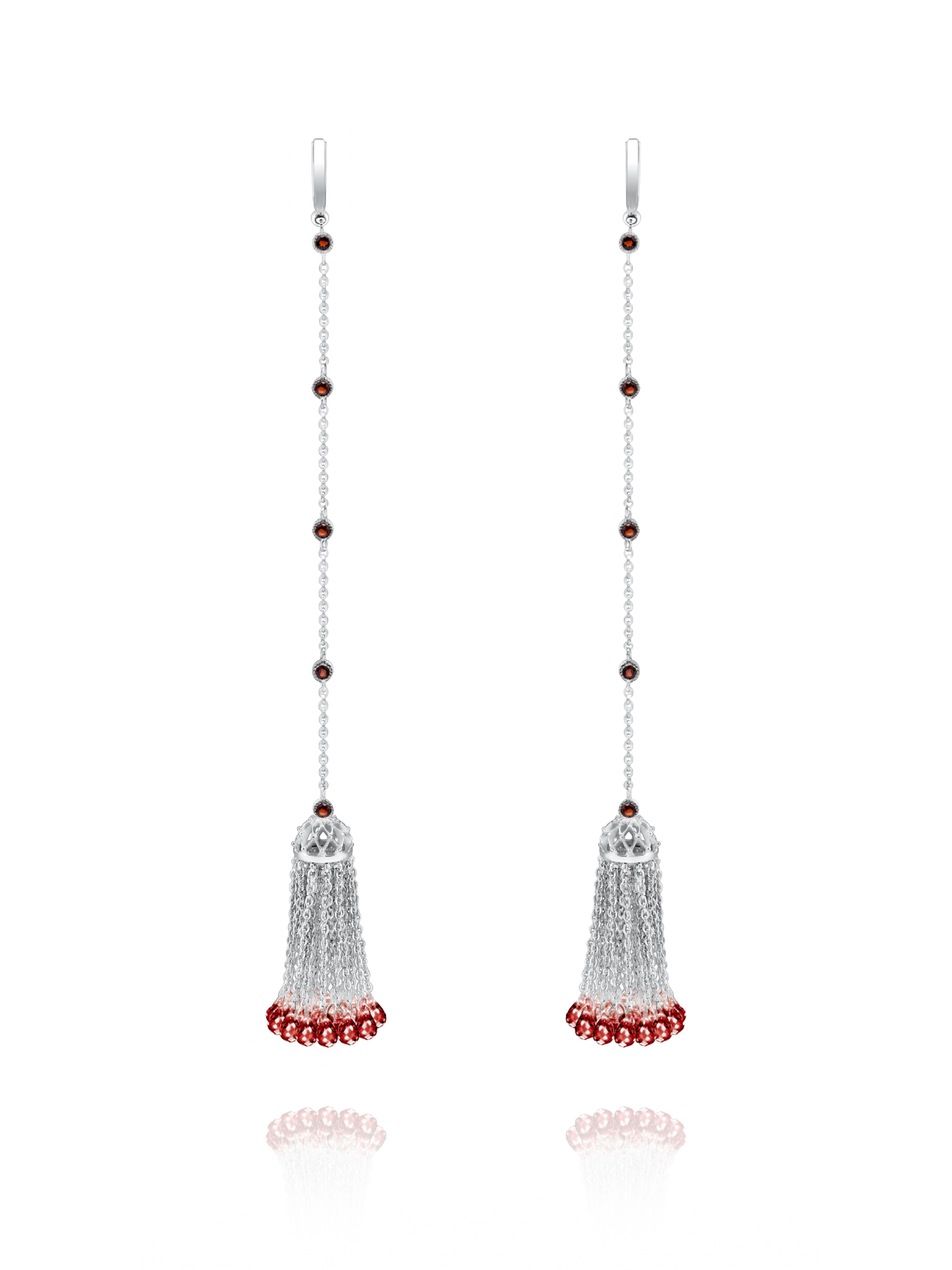Cercei Crystal Tassel Red