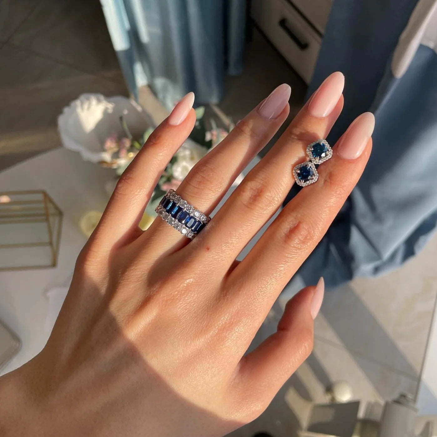 Inel Tennis Sapphire