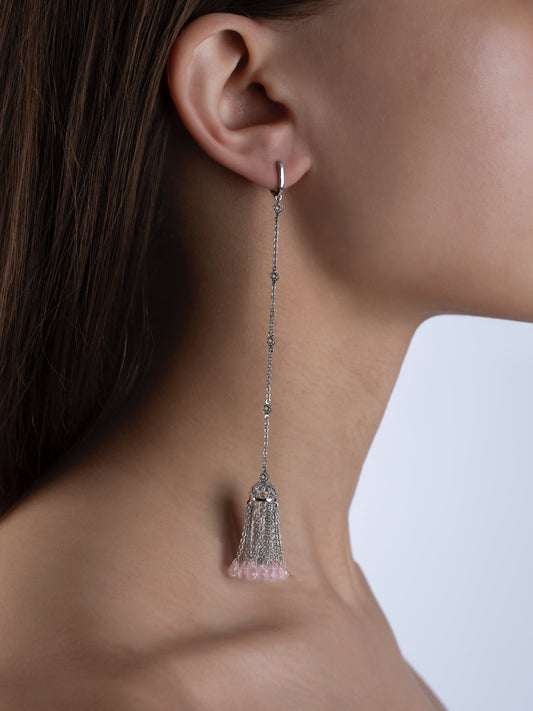 Cercei Crystal Tassel Pink
