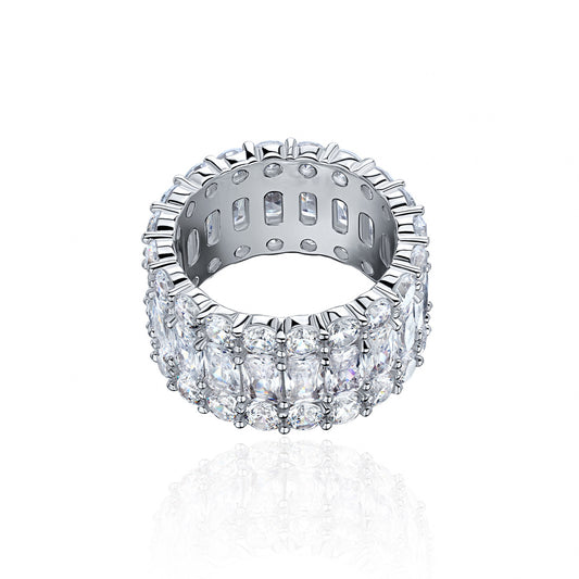 Inel Tennis White Moissanite