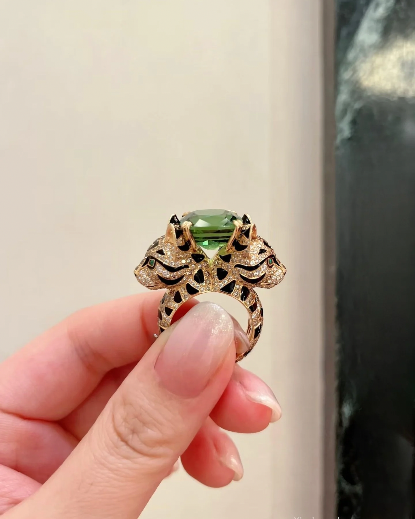 Inel Emerald Panthera Royale Gold