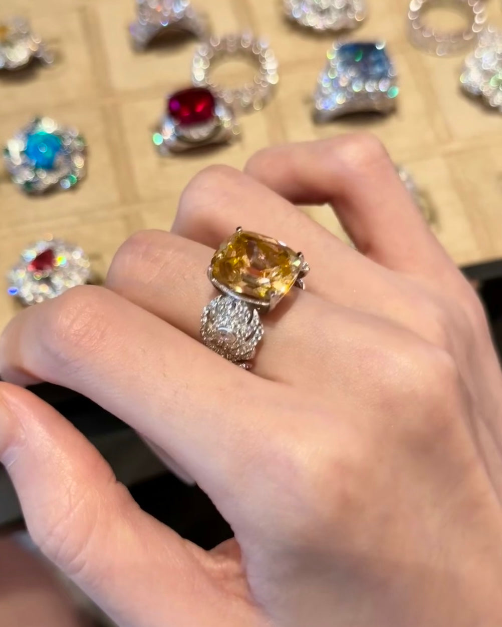 Inel Blush Feather Majesty