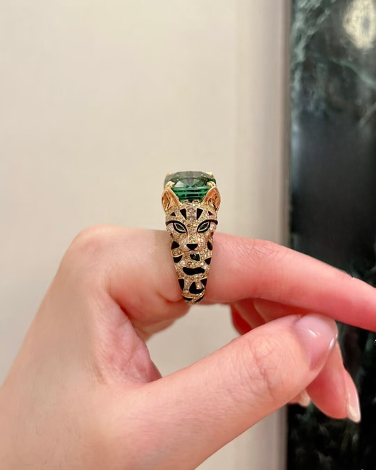Inel Emerald Panthera Royale Gold
