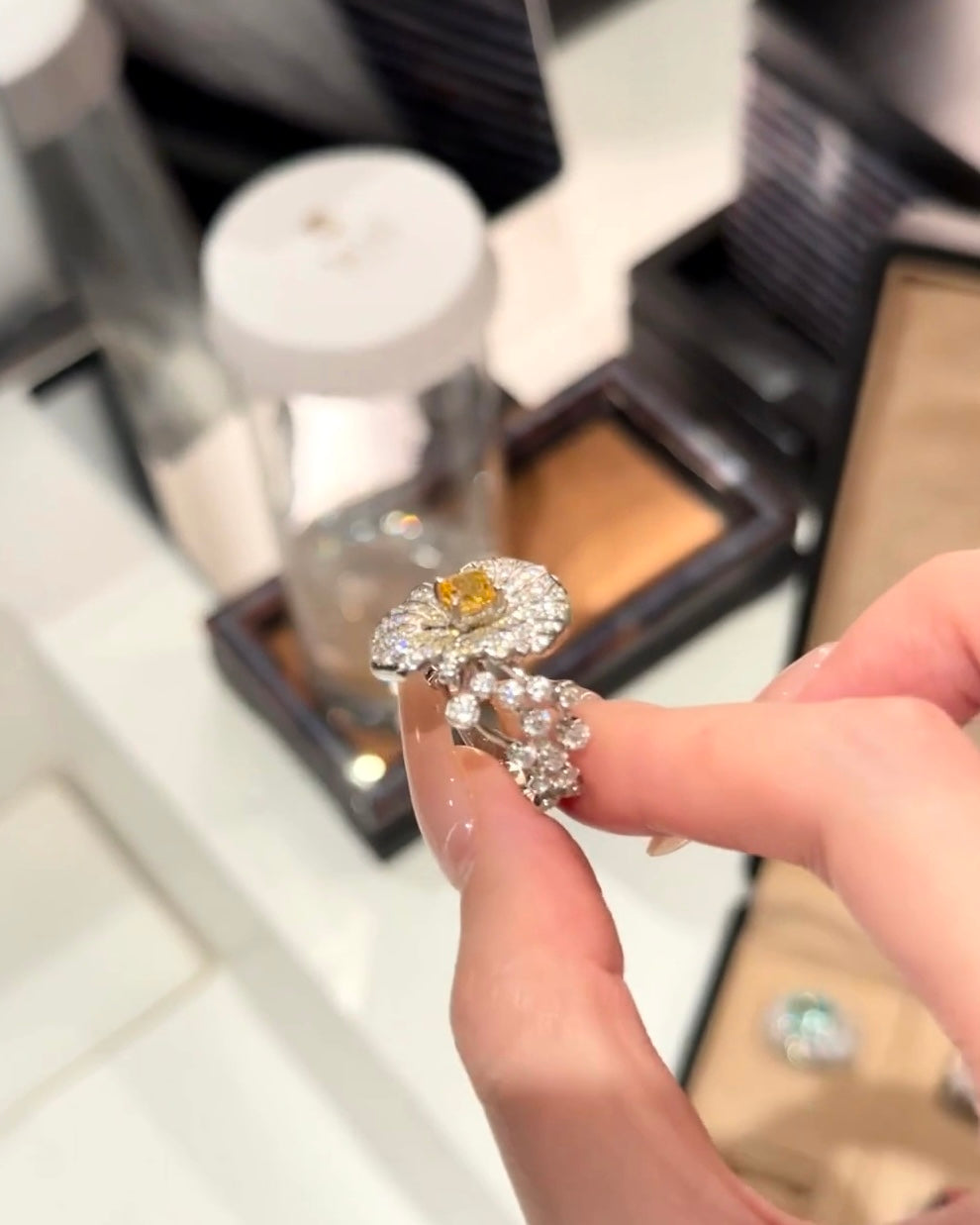 Inel Golden Aurora Bloom