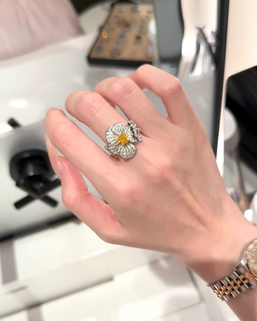 Inel Golden Aurora Bloom