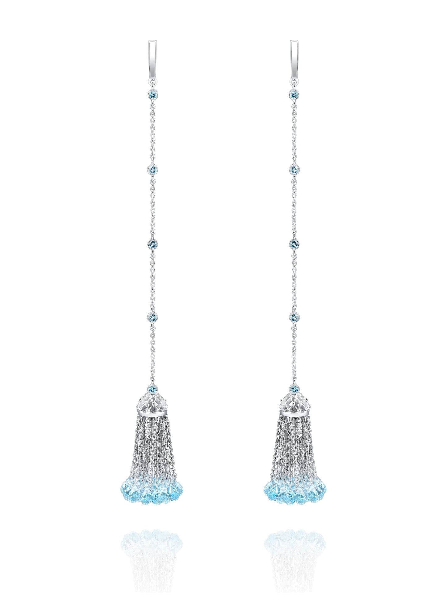 Cercei Crystal Tassel Blue
