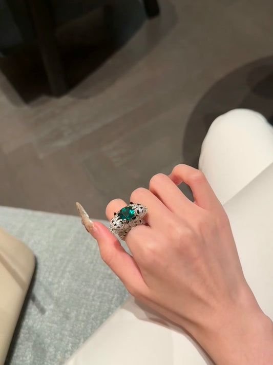 Inel Emerald Panthera Royale