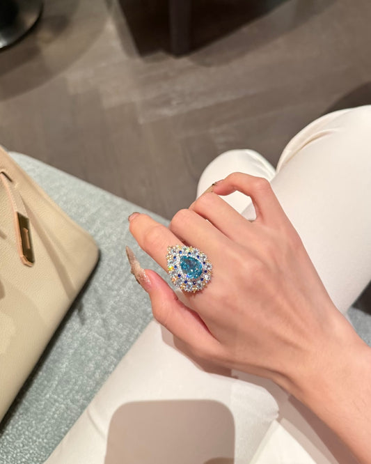 Inel Azure Imperial Bloom