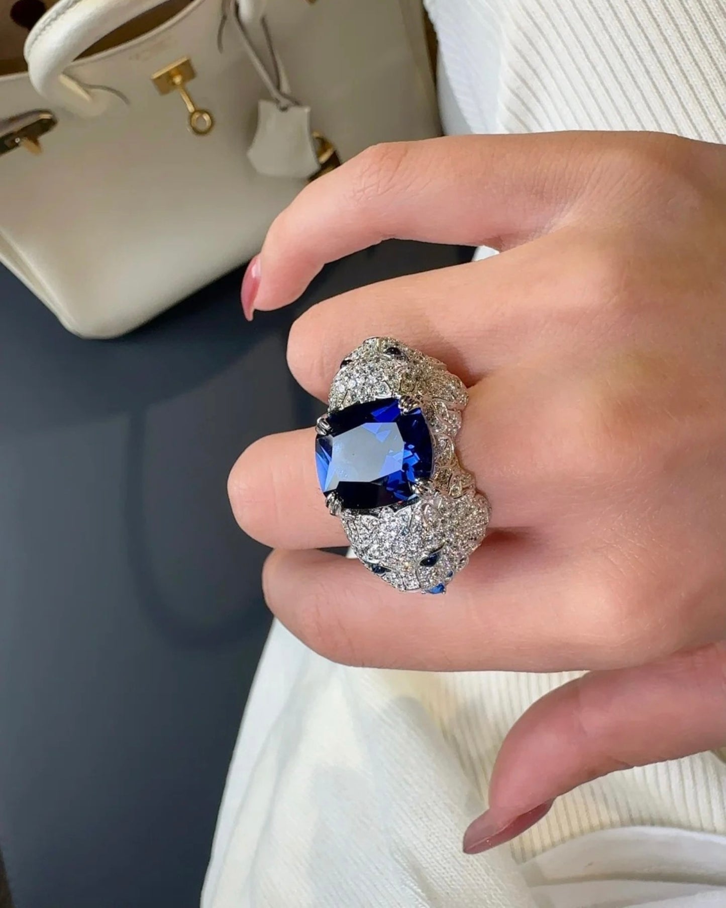 Inel Sapphire Imperial Feline