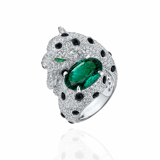 Inel Pantera Green