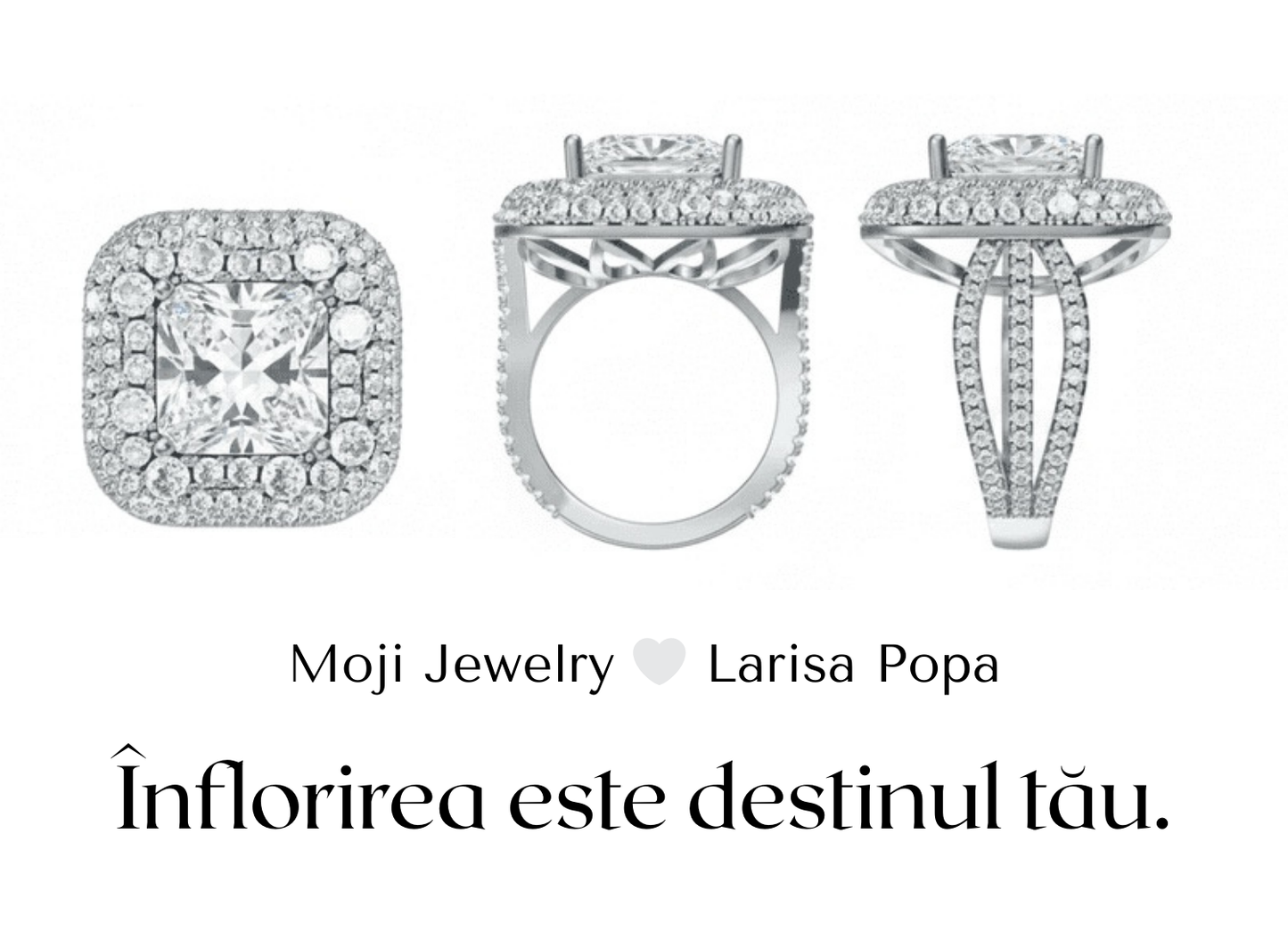 Inel Larisa Popa White