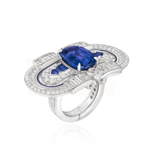 Inel Sapphire Art Deco Crown