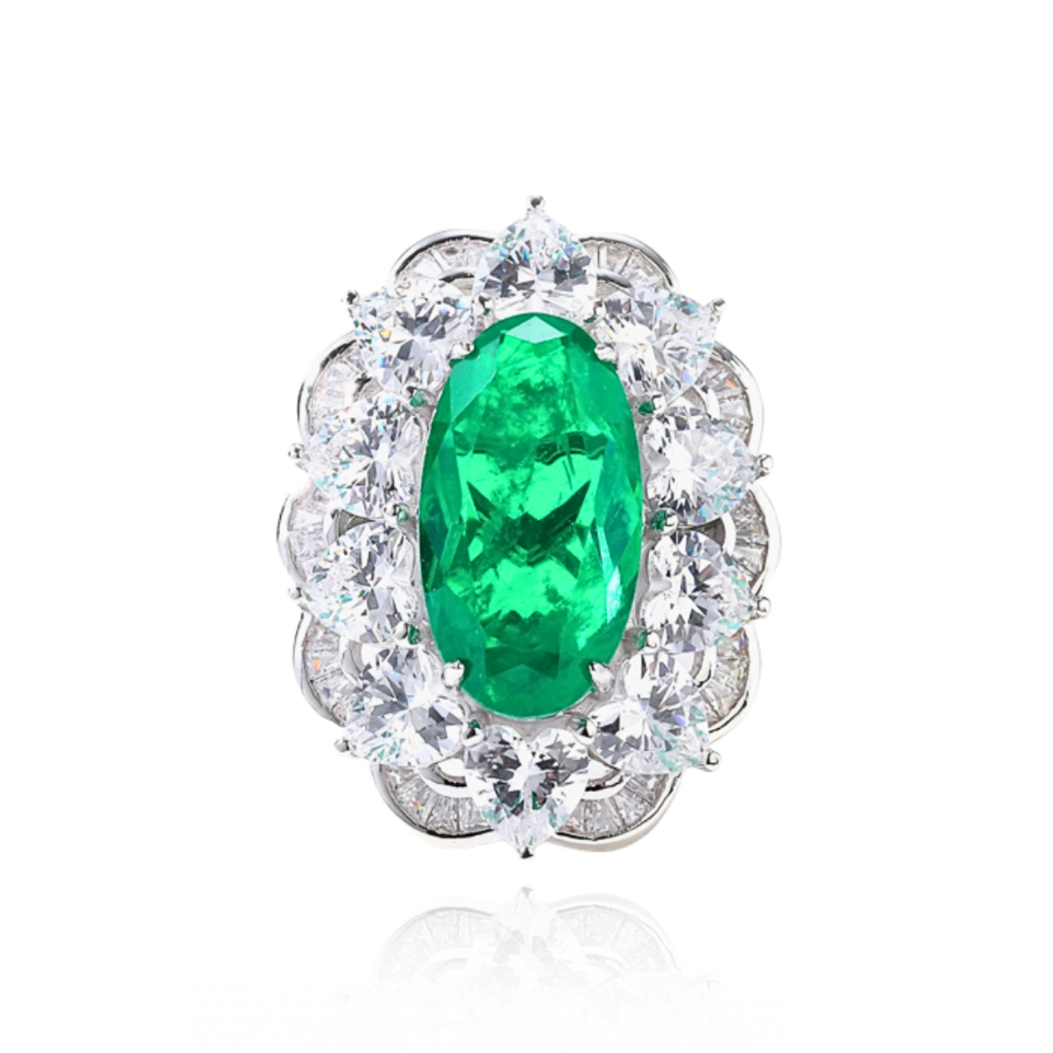 Inel Emerald Royal Bloom