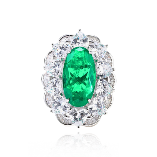 Inel Emerald Royal Bloom