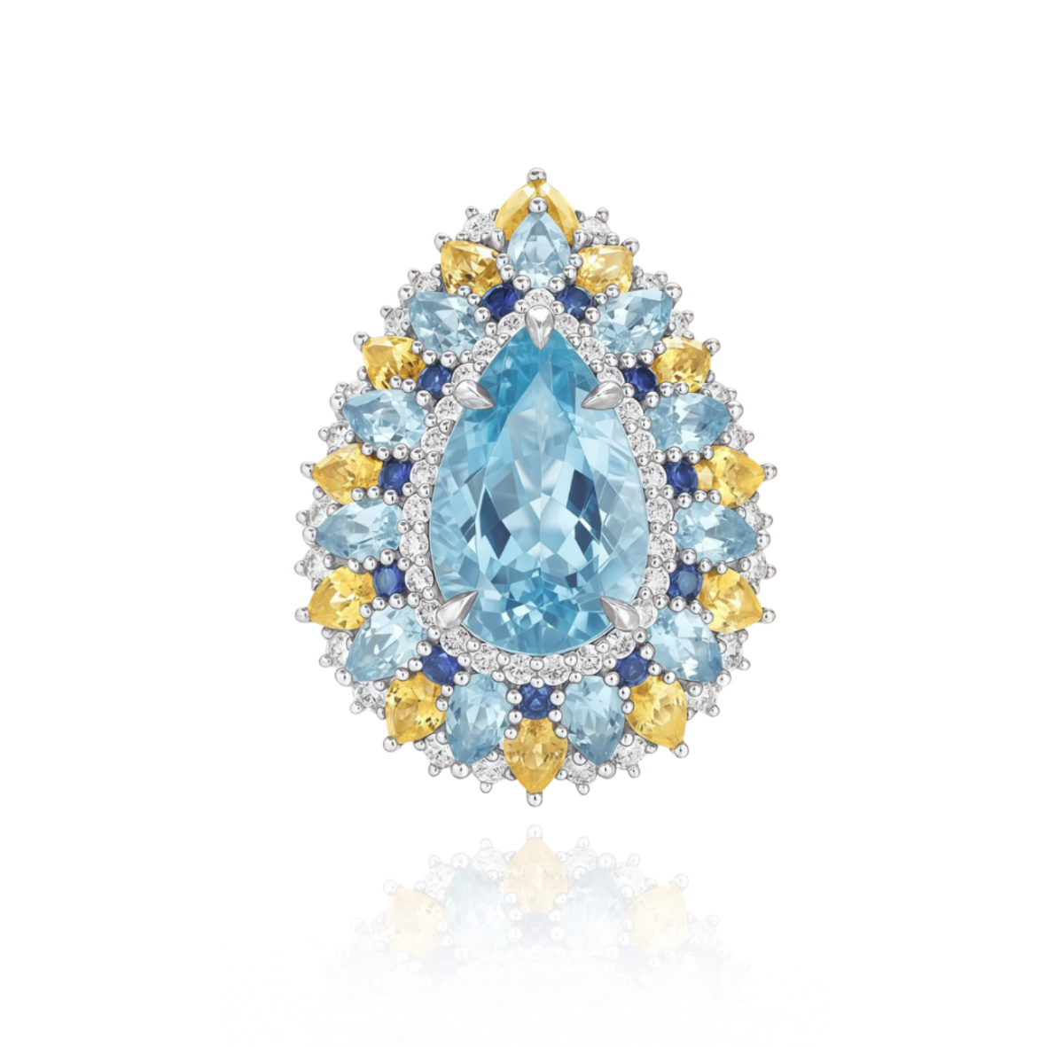 Inel Azure Imperial Bloom