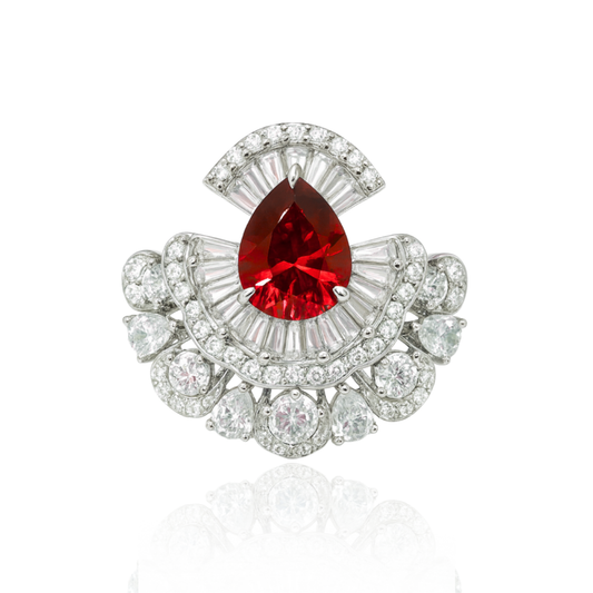 Inel Crimson Royal Fan
