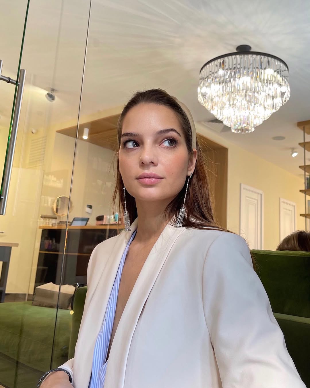 Cercei Crystal Tassel White