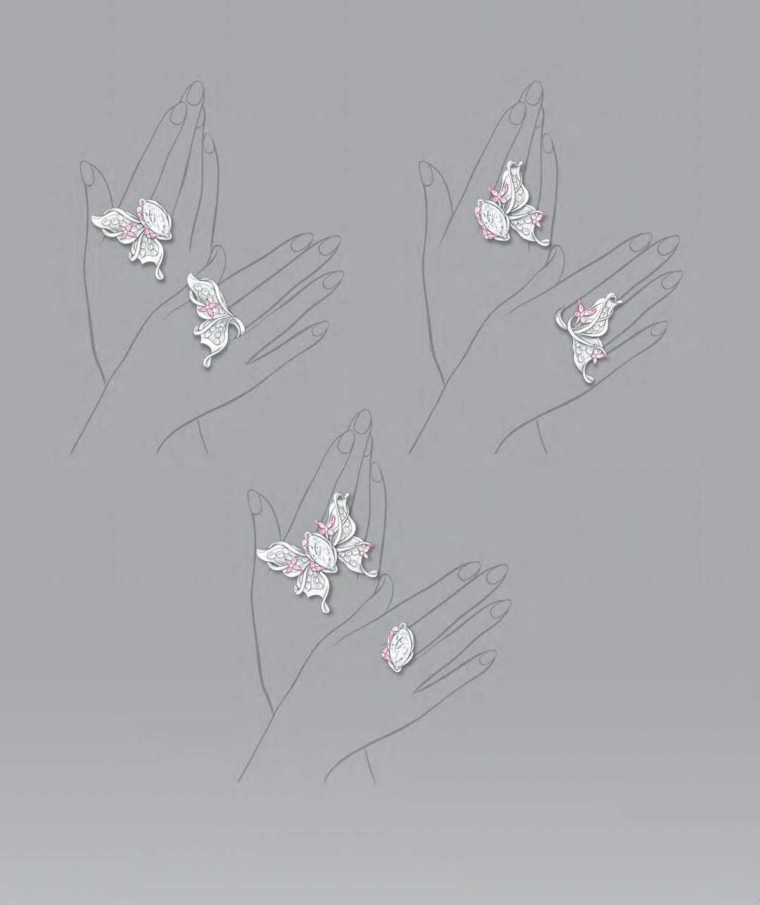 Inel Devine Butterfly