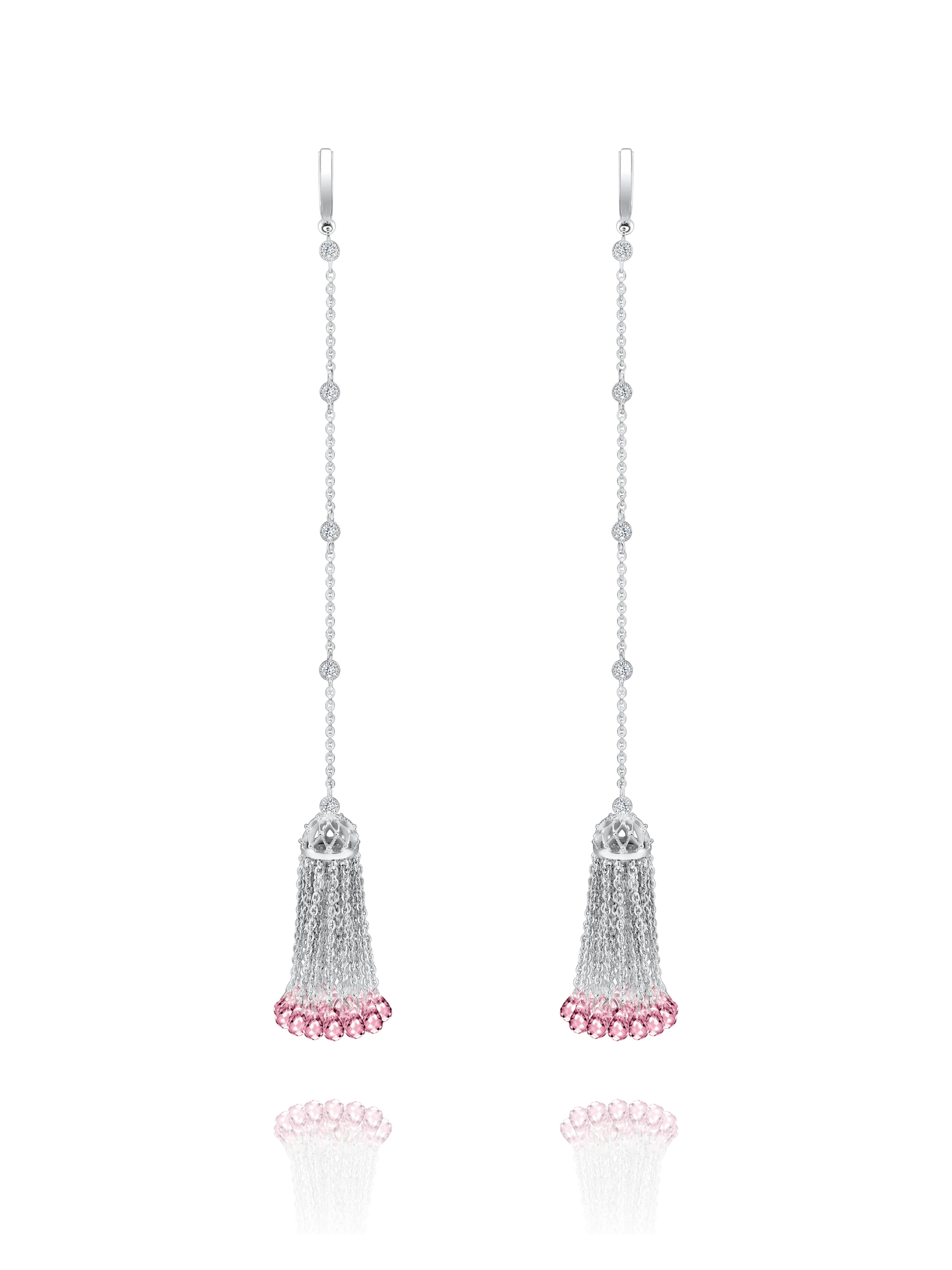 Cercei Crystal Tassel Pink
