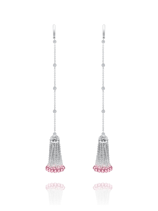 Cercei Crystal Tassel Pink