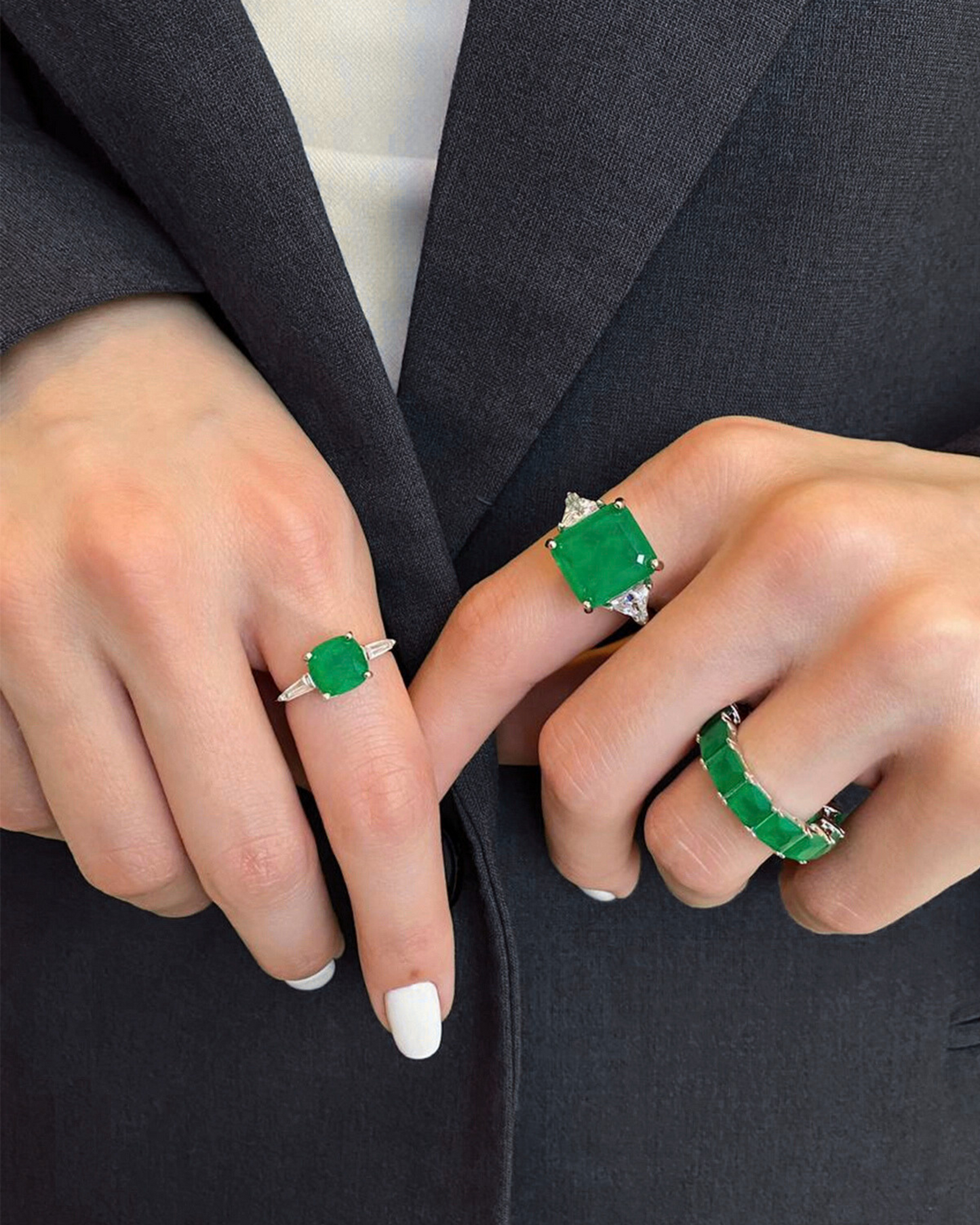 Inel Imperial Green