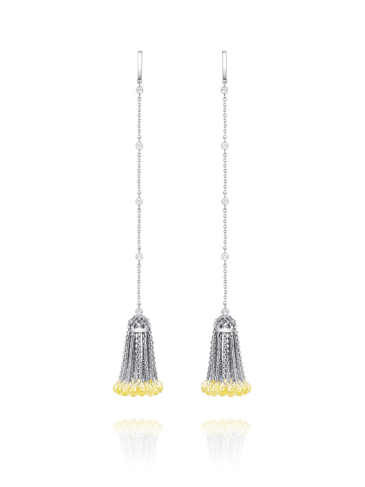 Cercei Crystal Tassel Yellow