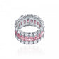 Inel Tennis Pink Moissanite